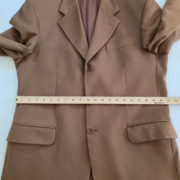 Dalcos Lanificio Fratelli Bacci Jacket Men IT 54 US 44 Brown Wool Cashmere 3B LS - Picture 7 of 16